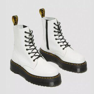 Dr. Martens White Jadon Boot Platforms Size 7